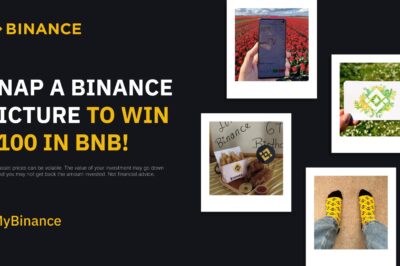 Binance Photo Contest: $100 BNB Up For Grabs