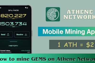 Athene Network: How to mine GEMS for ATH tokens Free